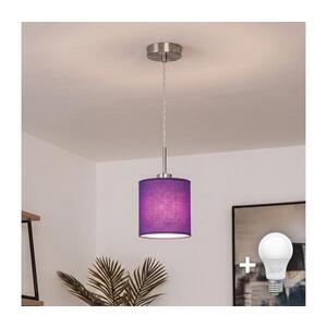 BRILAGI - LED Luster na lankách NUBILA 1xE27/60W/230V pr. 14 cm fialová EG32515+BG1580 vyobraziť