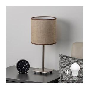 BRILAGI - LED Stolná lampa NUBILA 1xE27/60W/230V hnedá EG32509+BG1583 vyobraziť