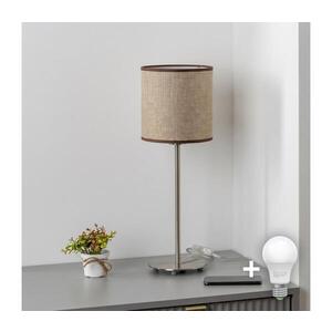 BRILAGI - LED stolná lampa NUBILA 1xE27/60W/230V hnedá EG32512+BG1583 vyobraziť
