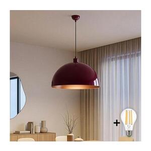 BRILAGI - Závesný LED luster na lanku METALO 1xE27/40W/230V pr. 60 cm bordová/medená 118OPV1124 vyobraziť