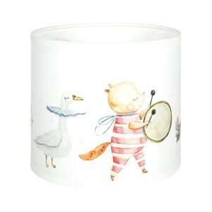 BRILAGI - Univerzálne tienidlo BOBO E27, priemer 15 cm, biela/zvieratká 757403 vyobraziť