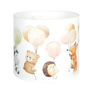 BRILAGI - Univerzálne tienidlo BOBO E27 pr. 15 cm biela/zvieratká 757410 vyobraziť