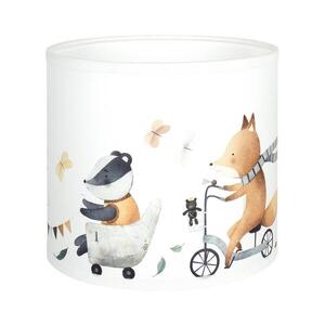 BRILAGI - Univerzálne tienidlo BOBO E27, priemer 15 cm, biela/so zvieratkami 757427 vyobraziť