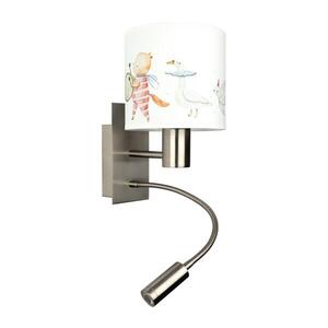 BRILAGI - LED flexibilná lampa BOBO 1xE27/25W/230V + LED/3W m. chróm/biela/zvieratká BG1556+BG5576 vyobraziť