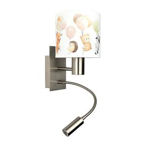 BRILAGI - LED flexibilná lampa BOBO 1xE27/25W/230V + LED/3W m. chróm/biela/zvieratká BG1556+BG5577 vyobraziť