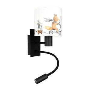 BRILAGI - LED flexibilná lampa BOBO 1xE27/25W/230V + LED/3W čierna/biela/s motívom zvieratiek BG1558+BG5578 vyobraziť