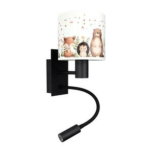 BRILAGI - LED flexibilná lampa BOBO 1xE27/25W/230V + LED/3W čierna/biela/zvieratká BG1558+BG5587 vyobraziť