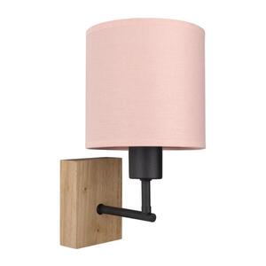 BRILAGI - Nástenné svietidlo BOBO WOOD 1xE27/25W/230V dub/čierna/ružová BG1561+BG5582 vyobraziť