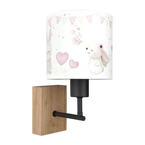 BRILAGI - Nástenné svietidlo BOBO WOOD 1xE27/25W/230V dub/čierna/krémová/králičky BG1561+BG5589 vyobraziť