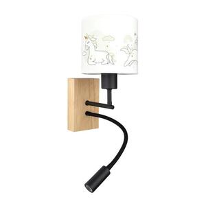 BRILAGI - LED Flex. lampa BOBO WOOD 1xE27/25W/230V + LED/3W dub/čierna/biela/jedn. BG1564+BG5579 vyobraziť