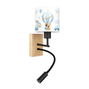 BRILAGI-LED Flex. lampa BOBO WOOD 1xE27/25W/230V + LED/3W dub/čierna/biela/modrá/medová BG1564+BG5585 vyobraziť