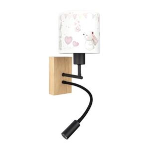 BRILAGI - LED flexibilná lampa BOBO WOOD 1xE27/25W/230V + LED/3W dubová/čierna/krémová/kráľovská modrá BG1564+BG5589 vyobraziť