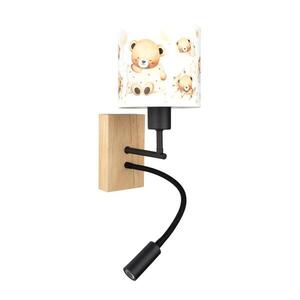 BRILAGI - flexibilná LED lampa BOBO WOOD 1xE27/25W/230V + LED/3W dub/čierna/biela/medová BG1564+BG5590 vyobraziť