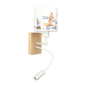 BRILAGI - flexibilná LED lampa BOBO WOOD 1xE27/25W/230V + LED/3W dub/biela/zvieratká BG1565+BG5578 vyobraziť