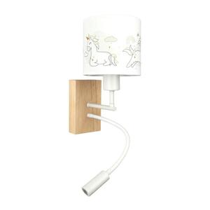 BRILAGI - LED flexibilná lampa BOBO WOOD 1xE27/25W/230V + LED/3W dub/biela/jednorožce BG1565+BG5579 vyobraziť