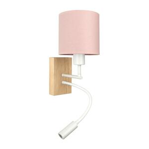 BRILAGI - LED flexibilná lampa BOBO WOOD 1xE27/25W/230V + LED/3W dub/biela/ružová BG1565+BG5582 vyobraziť