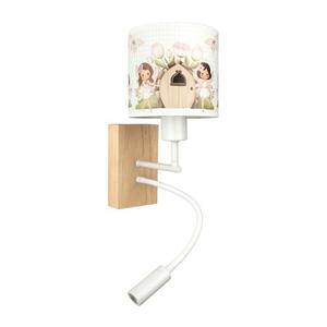 BRILAGI - LED flexibilná lampa BOBO WOOD 1xE27/25W/230V + LED/3W dub/biela/ružová/víly BG1565+BG5586 vyobraziť