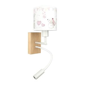 BRILAGI - LED flexibilná lampa BOBO WOOD 1xE27/25W/230V + LED/3W dub/biela/krémová/kráľovská BG1565+BG5589 vyobraziť