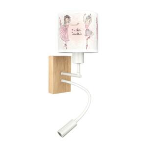 BRILAGI - flexibilná LED lampa BOBO WOOD 1xE27/25W/230V + LED/3W dub/biela/ružová/bal. BG1565+BG5591 vyobraziť