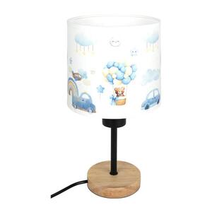 BRILAGI - Stolná lampa BOBO WOOD 1xE27/25W/230V dub/čierna/biela/modrá/medvedíky BG1567+BG5585 vyobraziť