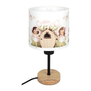 BRILAGI - Stolová lampa BOBO WOOD 1xE27/25W/230V dub/čierna/biela/ružová/víly BG1567+BG5586 vyobraziť