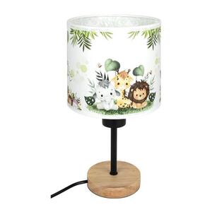 BRILAGI - Stolná lampa BOBO WOOD 1xE27/25W/230V dub/čierna/biela/zelená/džungľa BG1567+BG5588 vyobraziť