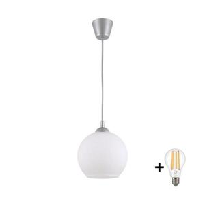 BRILAGI - LED luster na lanku RETRO GLASS 1xE27/60W/230V Ø 15 cm strieborná/biela NSTK7432+TK8612A vyobraziť
