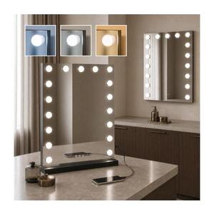 BRILAGI - LED stmievateľné make-upové zrkadlo HOLLYWOOD LED/15W/230V 55x70 cm čierne FG-M2-WS40-5570-BLK vyobraziť