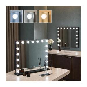 BRILAGI - LED stmievateľné make-up zrkadlo HOLLYWOOD LED/15W/230V 60x50 cm čierne FG-M6-WD11-6050-BLK vyobraziť