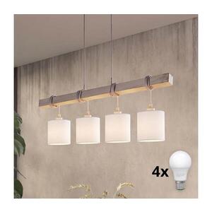 BRILAGI - LED luster na lane NUBILA 4xE27/60W/230V sivá/biela 1xEG49927A+4xBG1586 vyobraziť