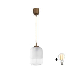 BRILAGI - LED závesný luster RETRO GLASS 1xE27/60W/230V, pr. 14 cm, hnedá/biela NSTK7778+TK8611A vyobraziť