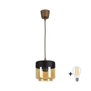 BRILAGI - LED luster R GLASS 1xE27/60W/230V pr. 14 cm hnedá/dymovo-béžová/čierna NSTK7324+TK8611A vyobraziť