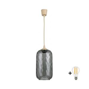 BRILAGI - LED luster na lanku R GLASS 1xE27/60W/230V priemer 14 cm béžová/dymová sivá NSTK7501+TK8619A vyobraziť