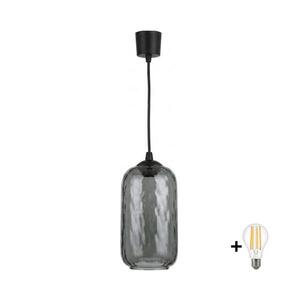 BRILAGI - LED závesný luster na lanku R GLASS 1xE27/60W/230V pr. 14 cm čierna/dymovo-sivá NSTK7501+TK6439A vyobraziť