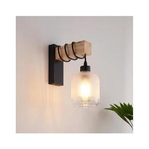 BRILAGI - Nástenné svietidlo WOOD GLASS 1xE27/60W/230V borovica/čierna/biela EG44078+NSTK7779 vyobraziť