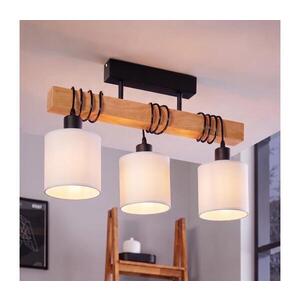 BRILAGI - Prisadený luster NUBILA 3xE27/60W/230V borovica/biela 1xEG44074+3xBG1586 vyobraziť