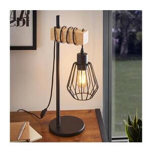 Eglo 780173 - Stolná lampa TABODI 1xE27/40W/230V hnedá/čierna 780173 vyobraziť