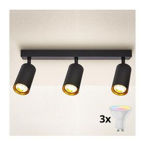 BRILAGI - LED stmievateľné bodové svietidlo SELE 3xGU10/4, 8W/230V čierna/zlatá BG0631+3xAI2382 vyobraziť