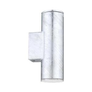 Eglo 30911 - LED vonkajšie nástenné svietidlo RIGA 2xGU10/2, 8W/230V IP44 strieborné 30911 vyobraziť