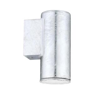 Eglo 30908 - LED vonkajšie nástenné svietidlo RIGA 1xGU10/2, 8W/230V IP44 strieborná 30908 vyobraziť