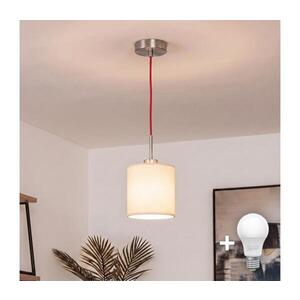 BRILAGI - LED luster na lankách NUBILA 1xE27/60W/230V pr. 14 cm červená/krémová EG32516+BG1585 vyobraziť