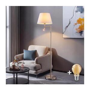 BRILAGI - LED stojacia lampa CERIA 1xE27/60W/230V + LED/2, 1W matný chróm/biela EG32514+EG781035 vyobraziť