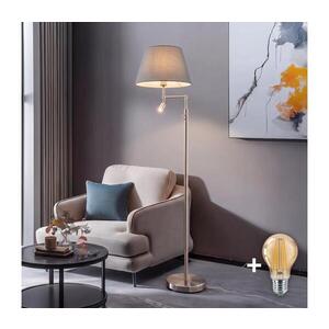 BRILAGI - LED stojacia lampa CERIA 1xE27/60W/230V + LED/2, 1W matný chróm/sivá EG32514+EG781036 vyobraziť