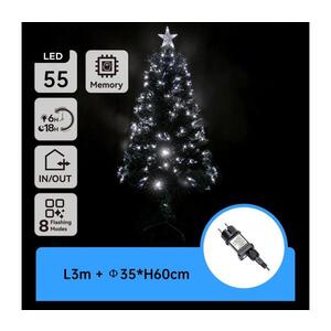 B.V. - LED Vonkajší vianočný stromček LED/3, 6W/230V 60 cm IP44 studená biela B10303K6Q vyobraziť