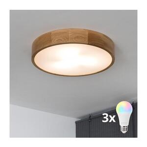 BRILAGI - LED RGBW stmievateľné stropné svietidlo CARVALHO 3xE27/12W/230V dub, priemer 47, 5 BG0738+3xAI0819 vyobraziť