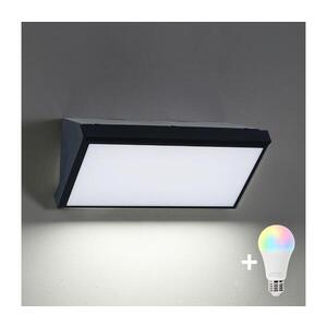 BRILAGI - LED RGBW vonkajšie nástenné svietidlo TRIANGLE 1xE27/12W/230V čierna IP65 BG1022+AI0819 vyobraziť