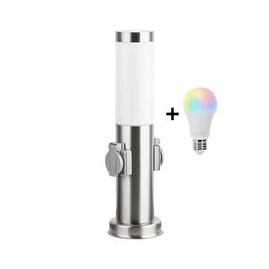 Brilagi-LED RGBW vonkajšia lampa s 2 päticami 1xE27/12W/230V 40 cm IP44 matný chróm BG3941+AI0819 vyobraziť