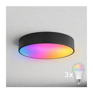 BRILAGI - LED RGBW stmievateľné kúpeľňové stropné svietidlo CLARE 3xE27/12W/230V IP54 čierna BG0580+3xAI0819 vyobraziť