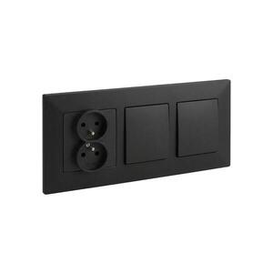 Legrand - Dvojitý jednopólový vypínač č. 1 a dvojitá zásuvka do domácnosti 250 V/16 A NILOE STEP LR0046+LR0034+LR0038+LR0038 vyobraziť