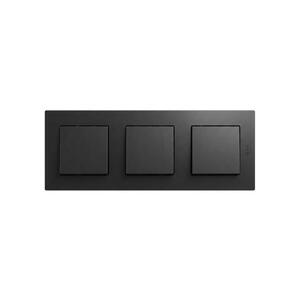 Legrand - Trojitý jednopólový vypínač č.1 NILOE STEP čierna LR0046+LR0038+LR0038+LR0038 vyobraziť